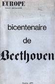 Livre : Bicentenaire de Beethoven, revue Europe...