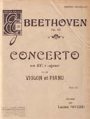 Concerto pour violon et piano opus 61