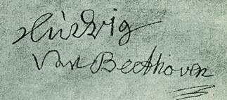 Ultima firma de Beethoven