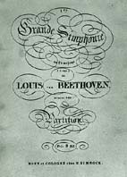 Portada de la partitura de la Primera Sinfona de Ludwig van Beethoven 