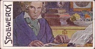 Beethoven - Chromo, carte à collectionner...