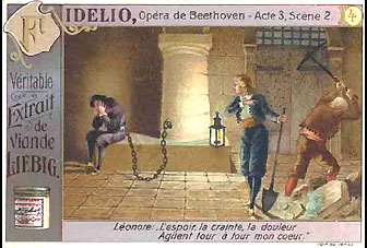 Cartes Liebig - Fidelio, l'opéra de Beethoven...