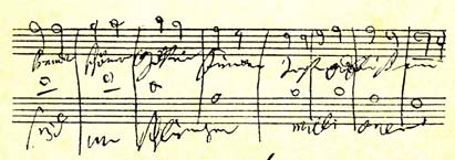 Autographe de la Neuvime symphonie
