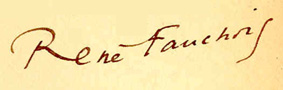 Signature de René Fauchois...