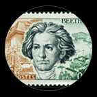 Beethoven - Stamp - France - 1963