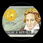 Beethoven - Timbre - Haute Volta - 1973