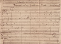 Fragments de la Neuvième Symphonie