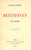 Livre :  Beethoven, vie intime par André de Hevesy...