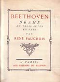 Livre : Beethoven, par René Fauchois...
