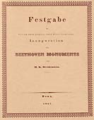 Livre : Festgabe zu der Inauguration des Beethovens Monuments