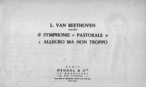 Ludwig van Beethoven : Sixième Symphonie