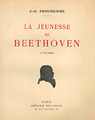 Livre : La jeunesse de Beethoven, par Jacques-Gabriel Prod'homme...