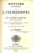 Livre : Notices biographiques sur Beethoven, par Wegeler et Ries...