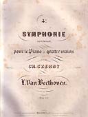 Symphonie n°4 pour le piano (à 4 mains) par Carl Czerny