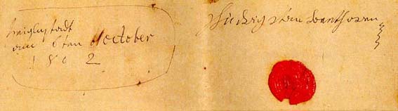 Heiligenstadt Testament: signature, date and place...