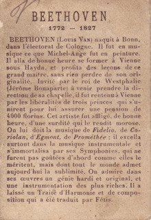 Beethoven - Carte à collectionner