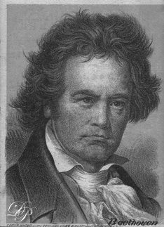 Card with Beethoven