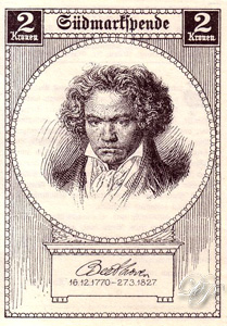 Carte avec Beethoven