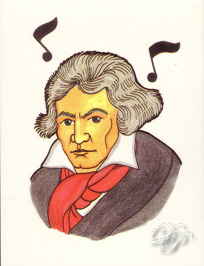 Card with Beethoven