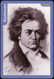 Card with Beethoven