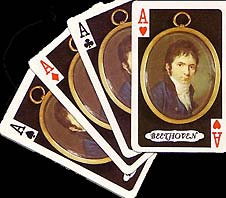 Jeu de cartes avec Beethoven