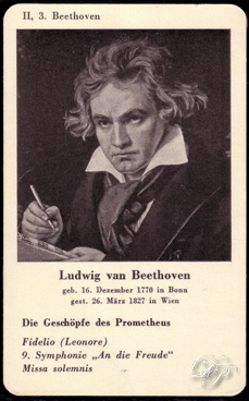 Card with Beethoven