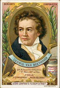 Liebig's card - Louis van Beethoven...