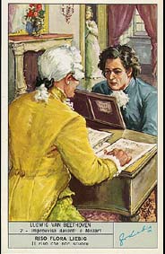 Beethoven - Liebig's card in Italian