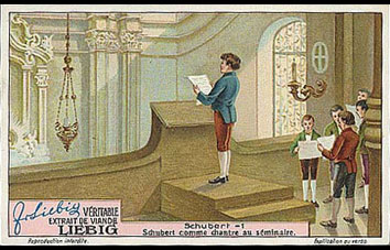 Schubert - Liebig's card in French...