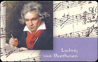 Beethoven, carte téléphonique...