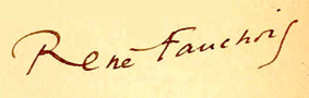 René Fauchois's signature...