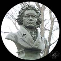 Statue Beethoven in Prospect Park