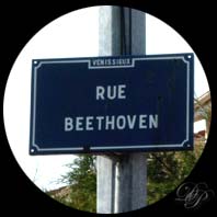 La rue Beethoven à Vénissieux