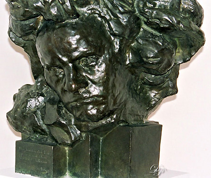 Beethoven aux longs cheveux, par Antoine Bourdelle, 1891...