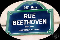 Rue Beethoven : nom de rue...