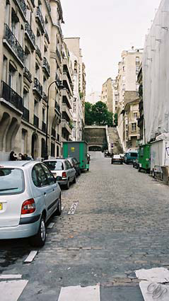 Rue Beethoven, vue d'en bas...