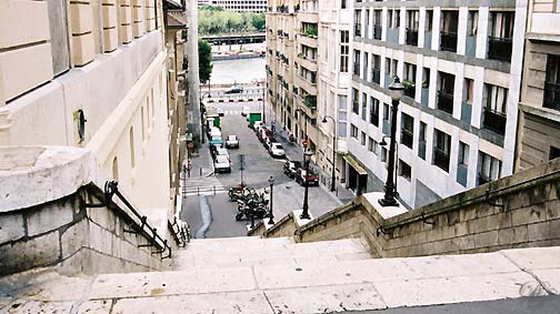 Rue Beethoven, vue d'en haut...