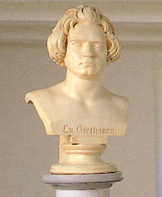 Beethoven's bust by Anton Dietrich...