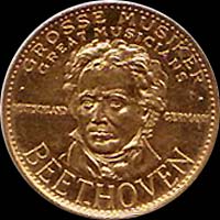 Medal with Ludwig van Beethoven...