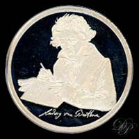 Medal with Ludwig van Beethoven...