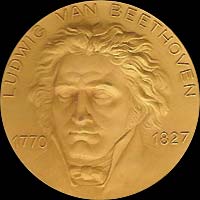 Coin with Ludwig van Beethoven...