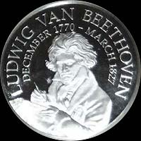 Medal with Ludwig van Beethoven...