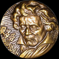 Médaille ou pièce de Ludwig van Beethoven...