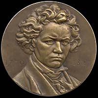 Médaille ou pièce de Ludwig van Beethoven...