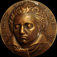 Medal with Ludwig van Beethoven