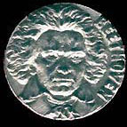 Medal with Ludwig van Beethoven...