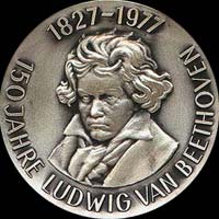 Medal with Ludwig van Beethoven...