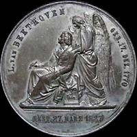 Medal with Ludwig van Beethoven...