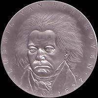 Medal with Ludwig van Beethoven...