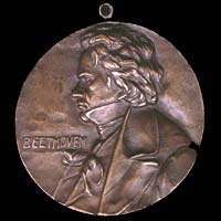 Medaille avec Ludwig van Beethoven...